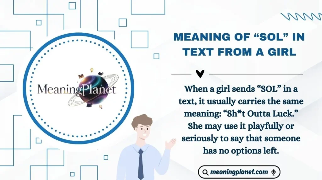 Meaning of “SOL” in Text From a Girl