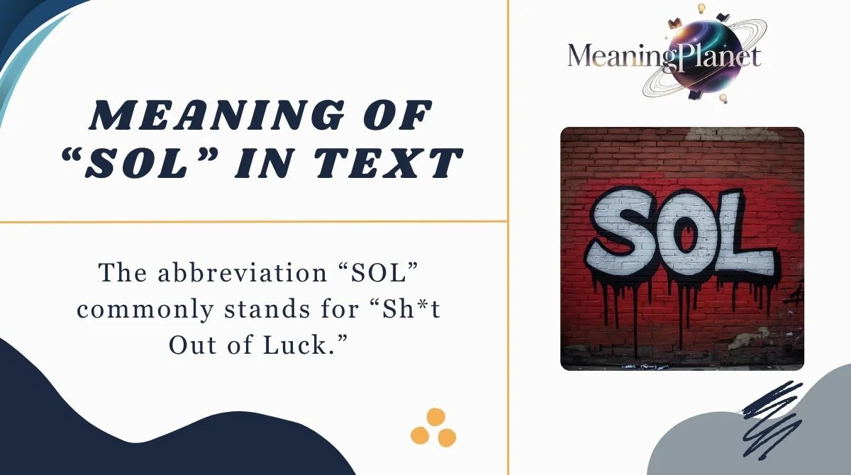 Meaning of “SOL” in Text