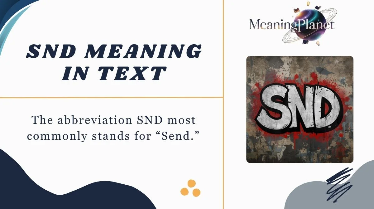 SND Meaning in Text