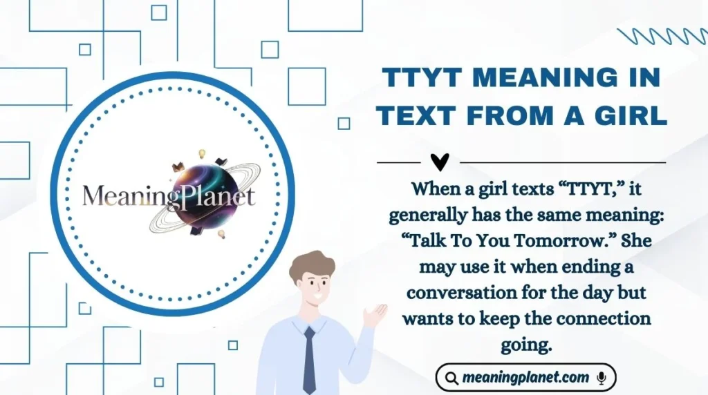 TTYT Meaning in Text from a Girl